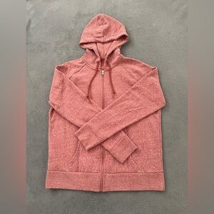 Time and Tru Women's Rose Zip-Up Hoodie